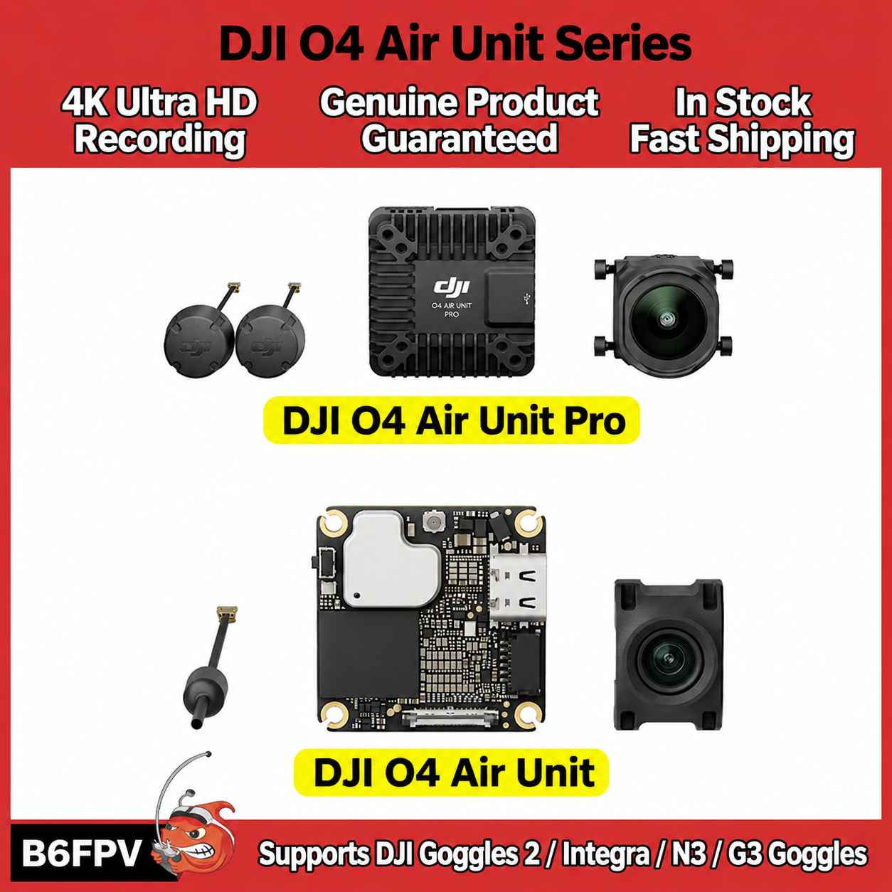 Drone Camera - DJI O4 Air Unit Series Flagship