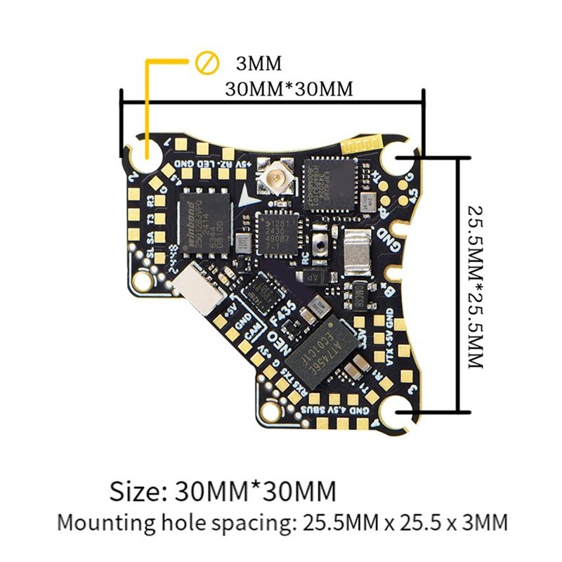FBIL-F435 NEO 1S AIO Flight Co – обзор и цена Drone Flight Controller