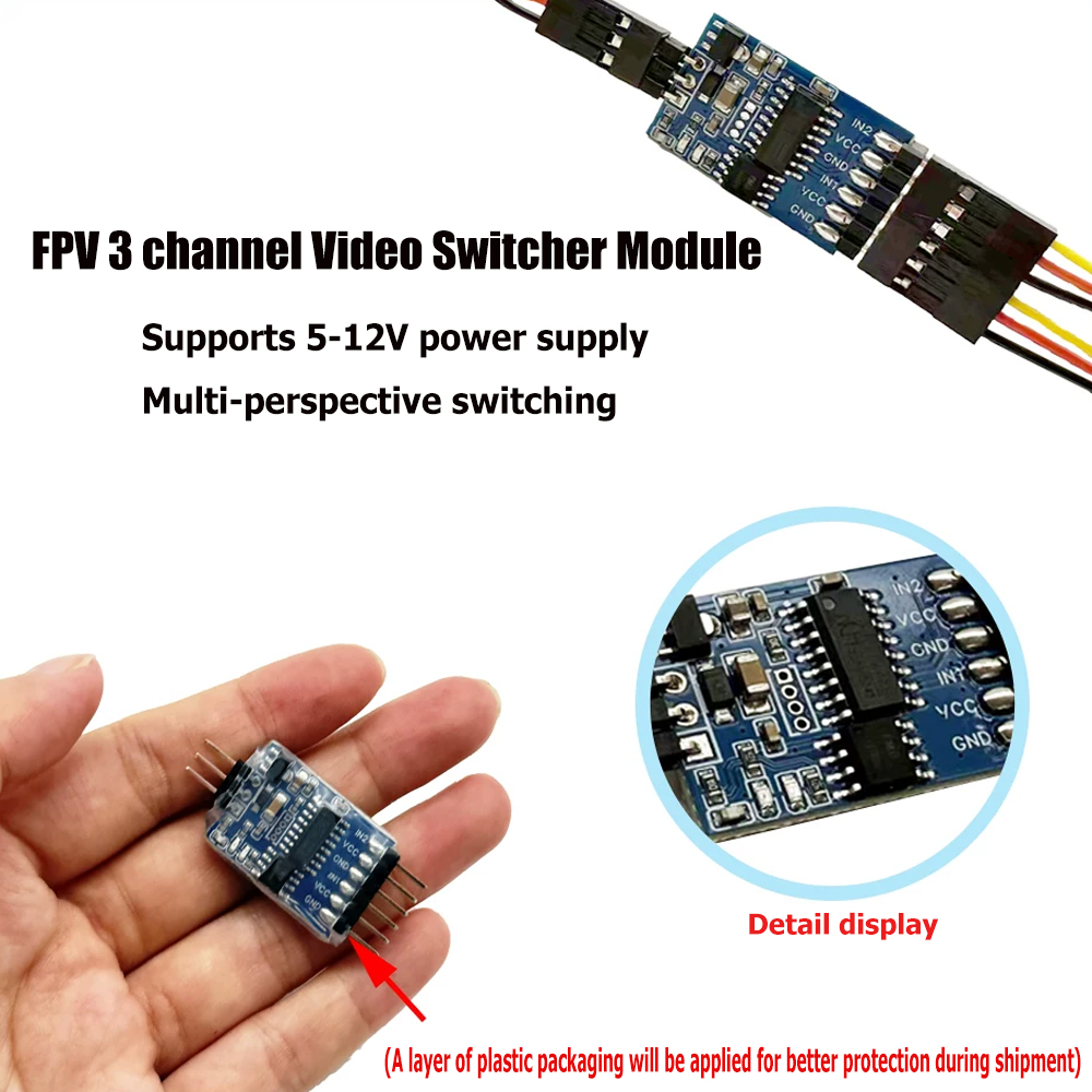 5.8G 3 Channel Video Switcher  – обзор и цена Drone Camera