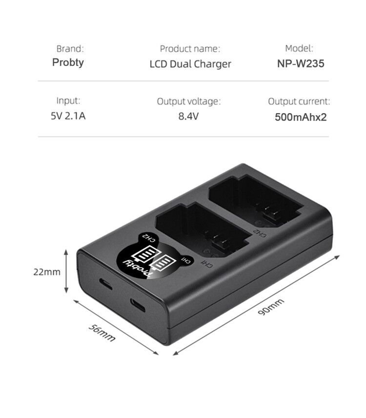 2200mAh NP-W235 NP W235 Batter – обзор и цена Drone Camera
