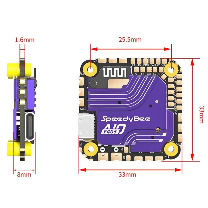 SpeedyBee F405 AIO Flight Cont – обзор и цена Drone Flight Controller