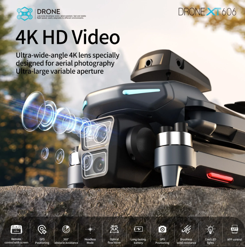 Lenovo XT606 MAX GPS Drone 4k  – обзор и цена Drone Gps Mount