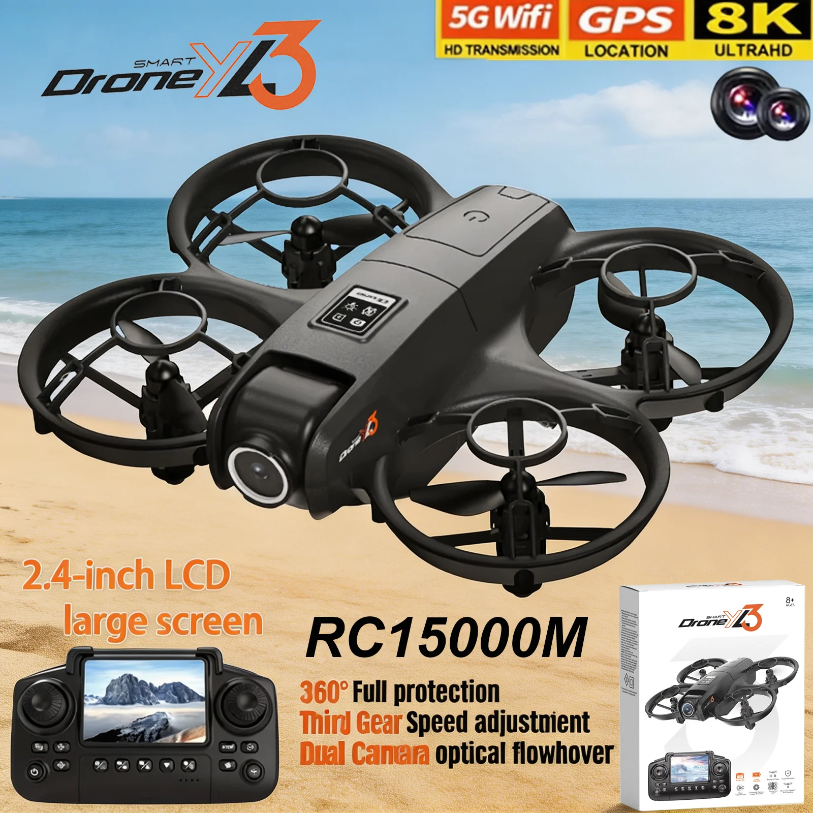 New YL3 RC Drone 8K 1080P Wide – обзор и цена Drone Gps Module