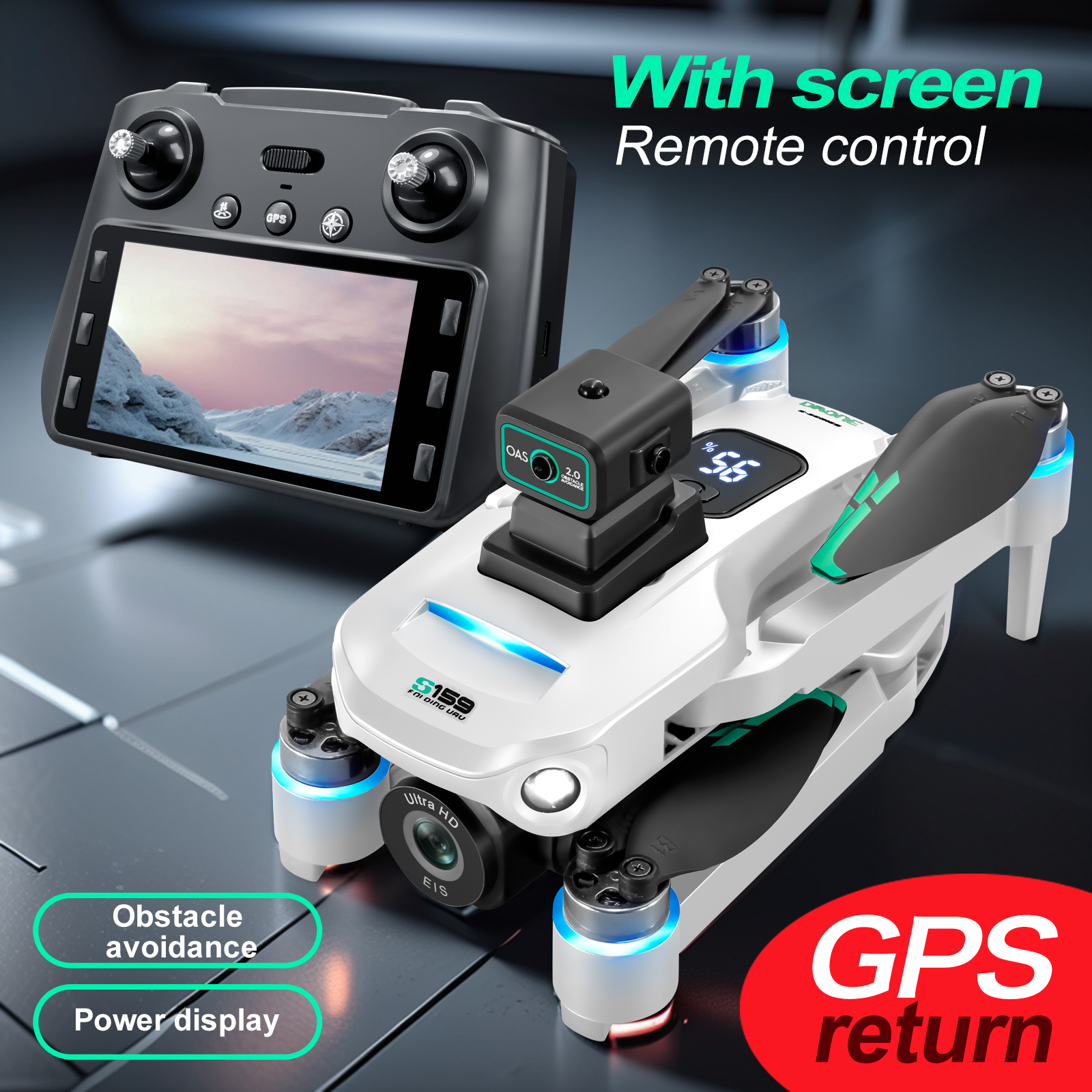 S159 GPS Drone 4K Profesional  – обзор и цена Drone Gps Mount